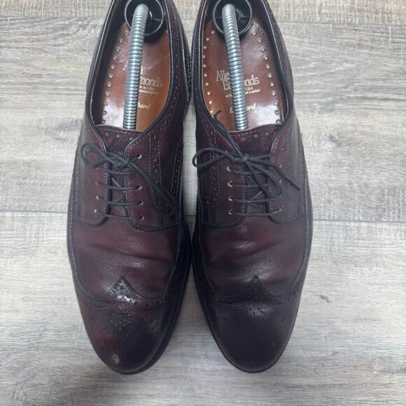 Allen Edmonds Lombard Burgundy Leather Wingtip Shoes Men\'s Size 10 main image 6